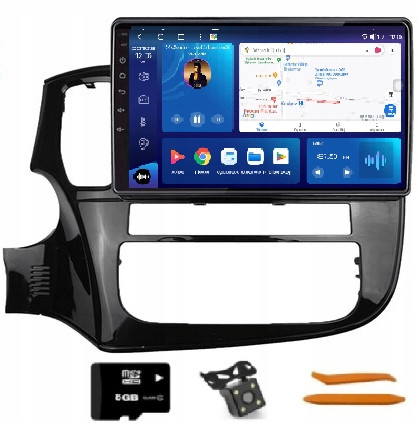 Radio Android Navigace Qled Carplay 64GB Lte Mitsubishi Outlander 3 12-18