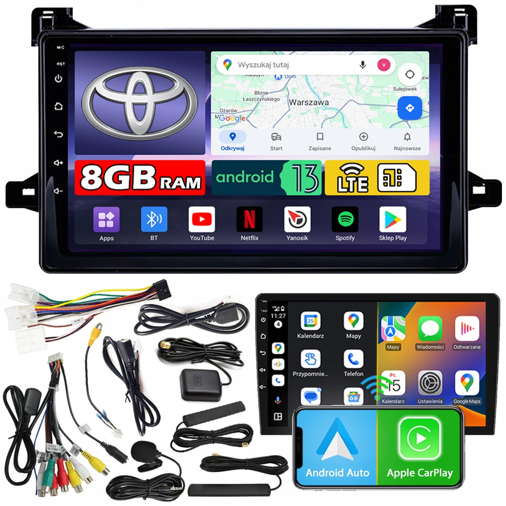 Ncs Autorádio ZQ9 Toyota Prius 4 IV 2016-2020 Android 8GB Lte