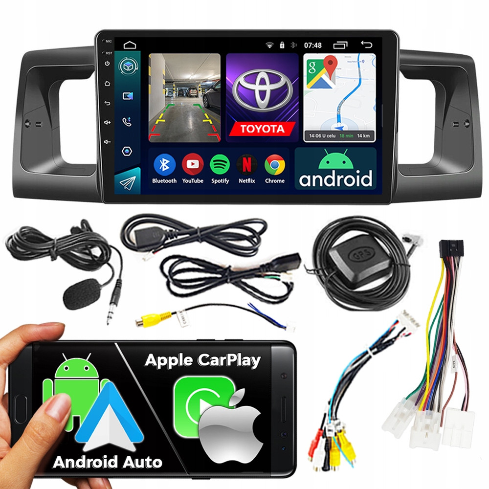 Ncs Autorádio RS-305 Toyota Corolla E12 2001-2007 Android Navigace