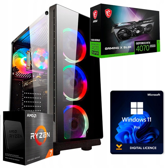 Kompter Gamer Master Ryzen 7 32GB Ssd 1TB Rtx 4070 12GB