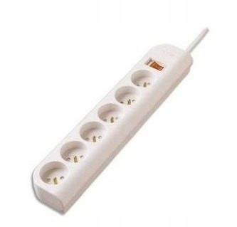 Zásuvková lišta Belkin Power Surge 6-PORT 476J 1m White