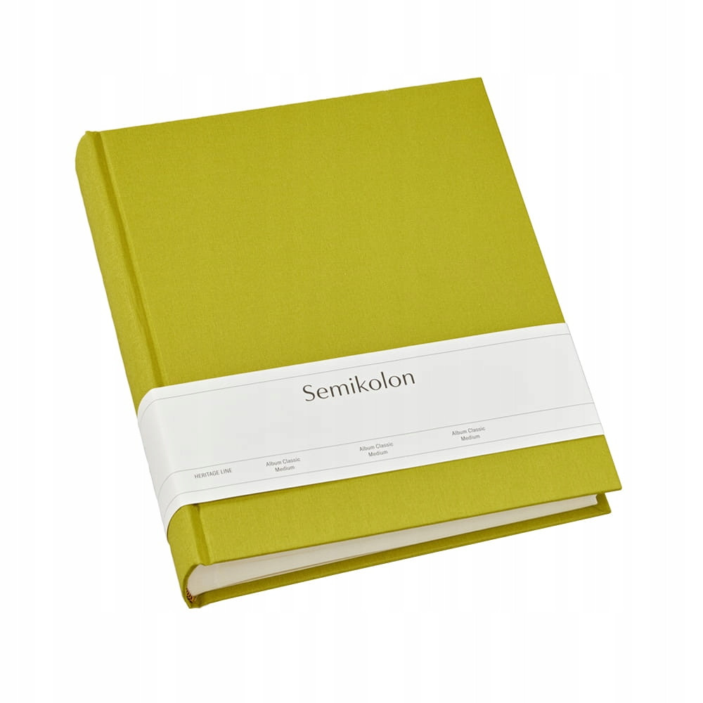 Album Semikolon Classic Medium, krémové listy, matcha