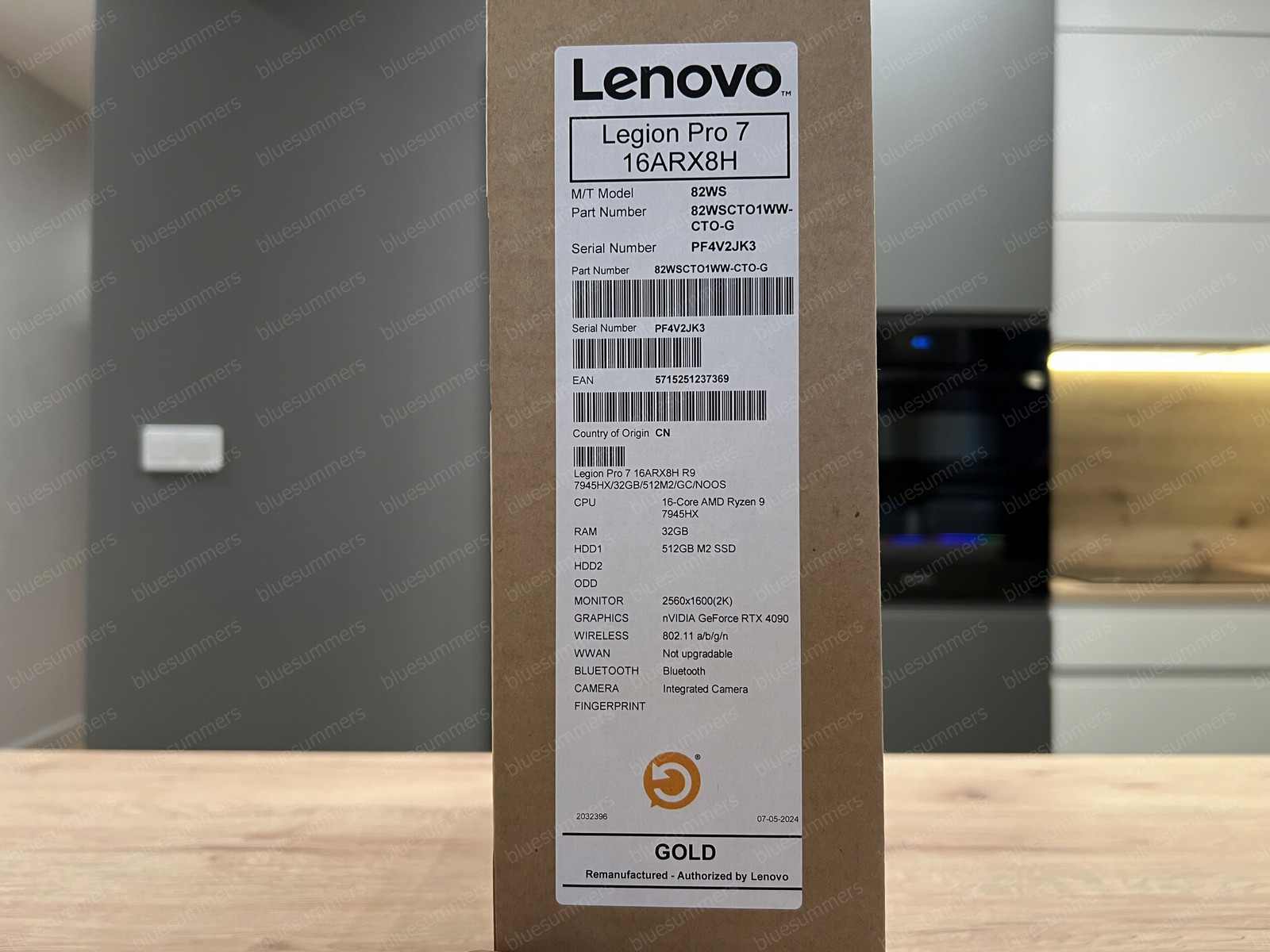 57 – Lenovo Legion Pro 7 (16ARX8H) – Ryzen 9 7945HX, Rtx 4090