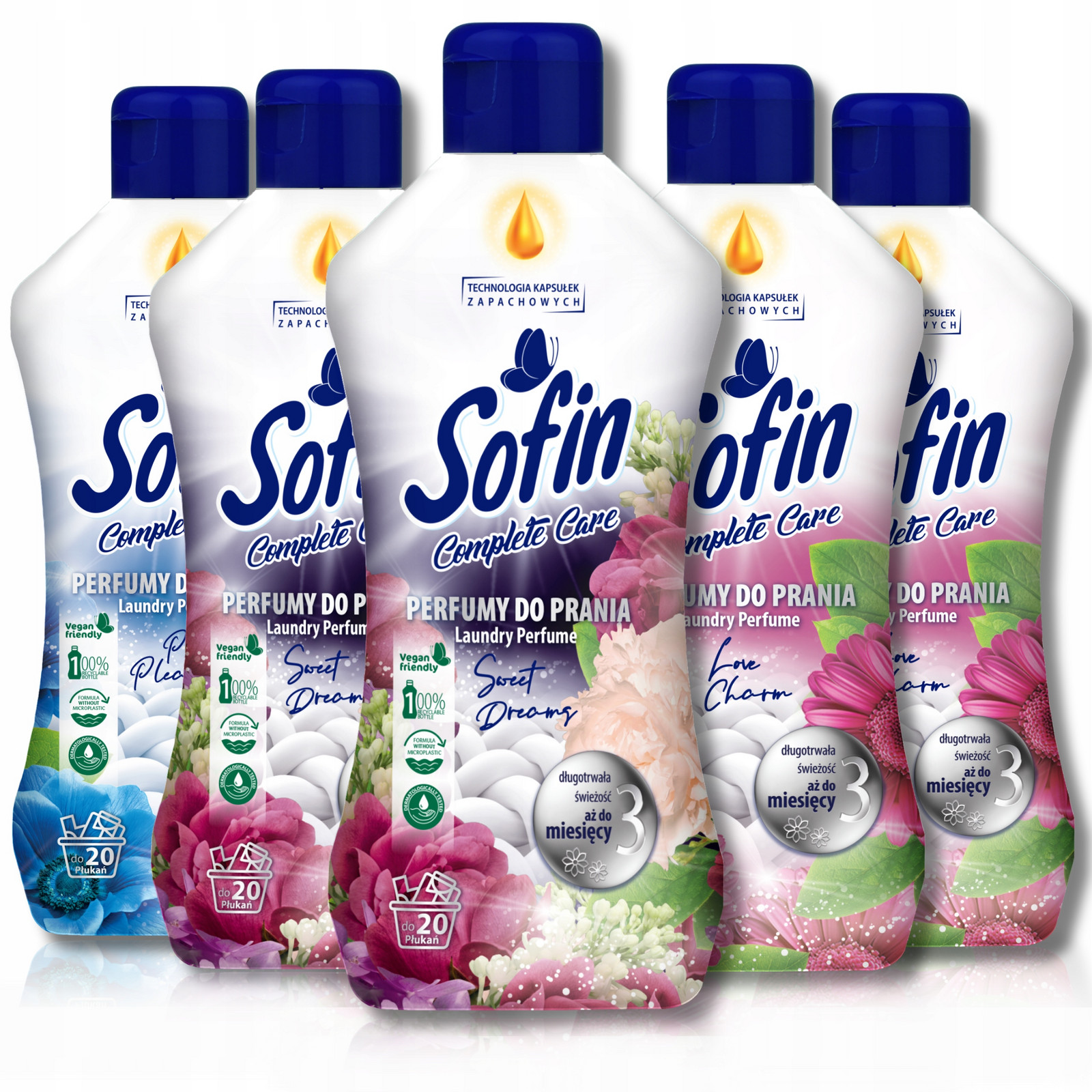 Sofin Parfém do Látek do Pračky Sušičky 5 x 300ml MIX 100 Praní