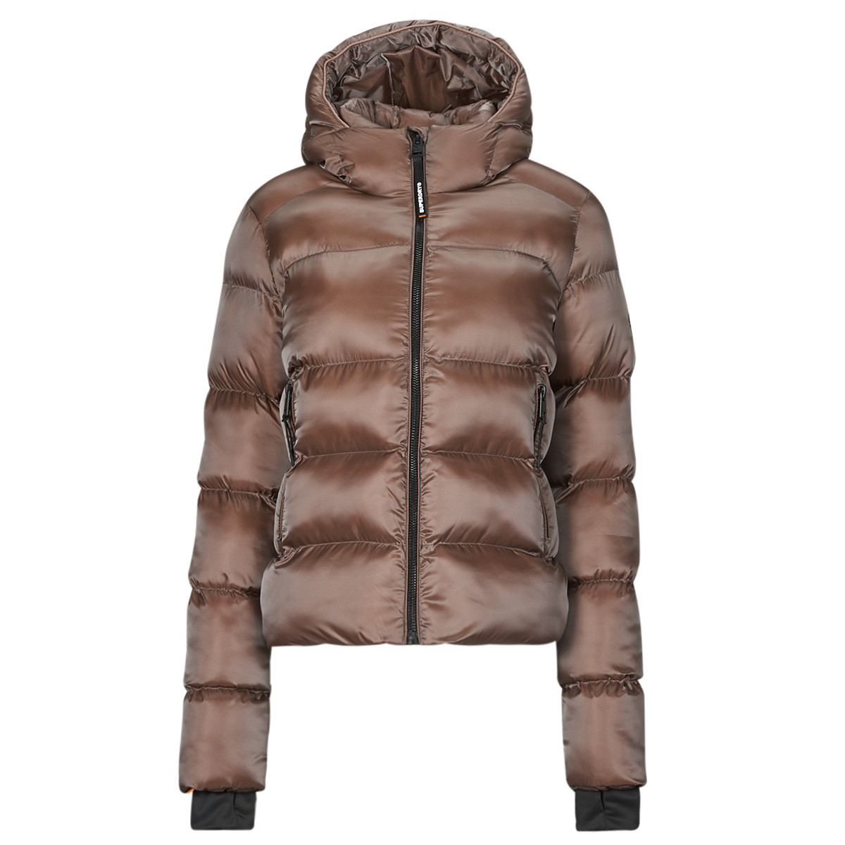 Superdry  HOODED LUXE SPORTS  Hnědá