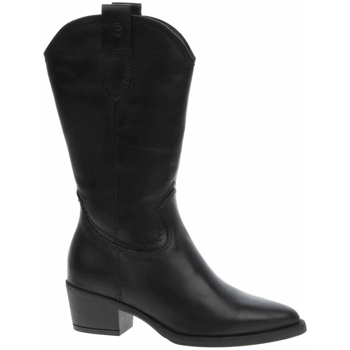 Tamaris  Dámské kozačky  1-25701-41 black leather  Černá