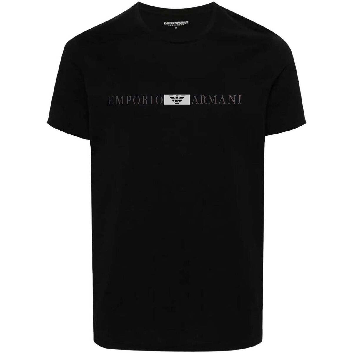 Emporio Armani  Lounge Stretch Logo T-Shirt Black  Černá