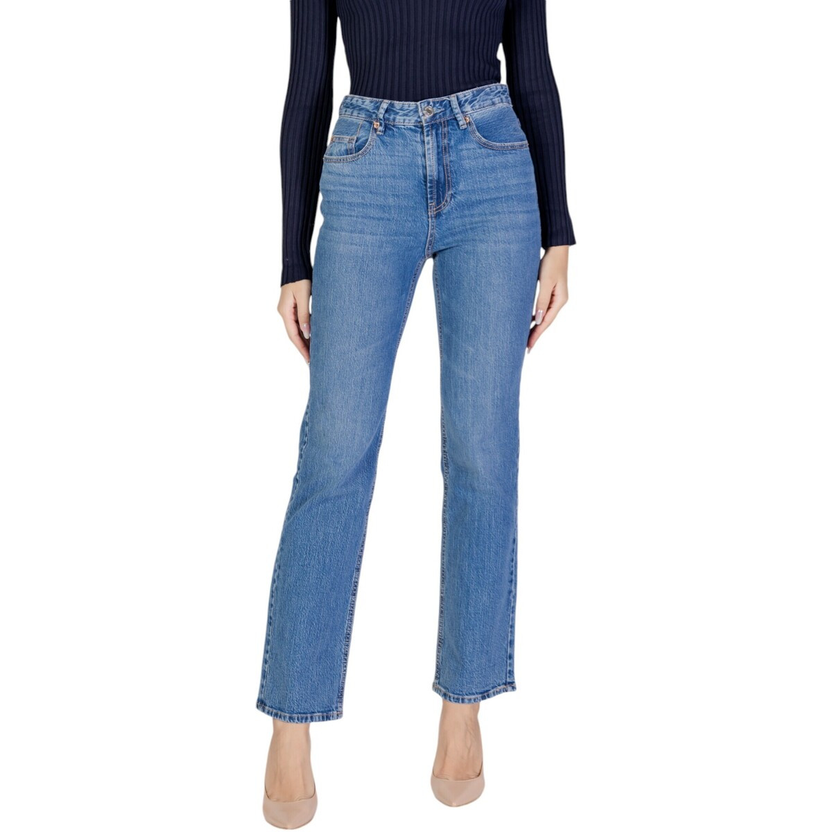 Vero Moda  VMTESSA HR STRAIGHT JEANS LI3114 GA NOOS 10315494  Modrá