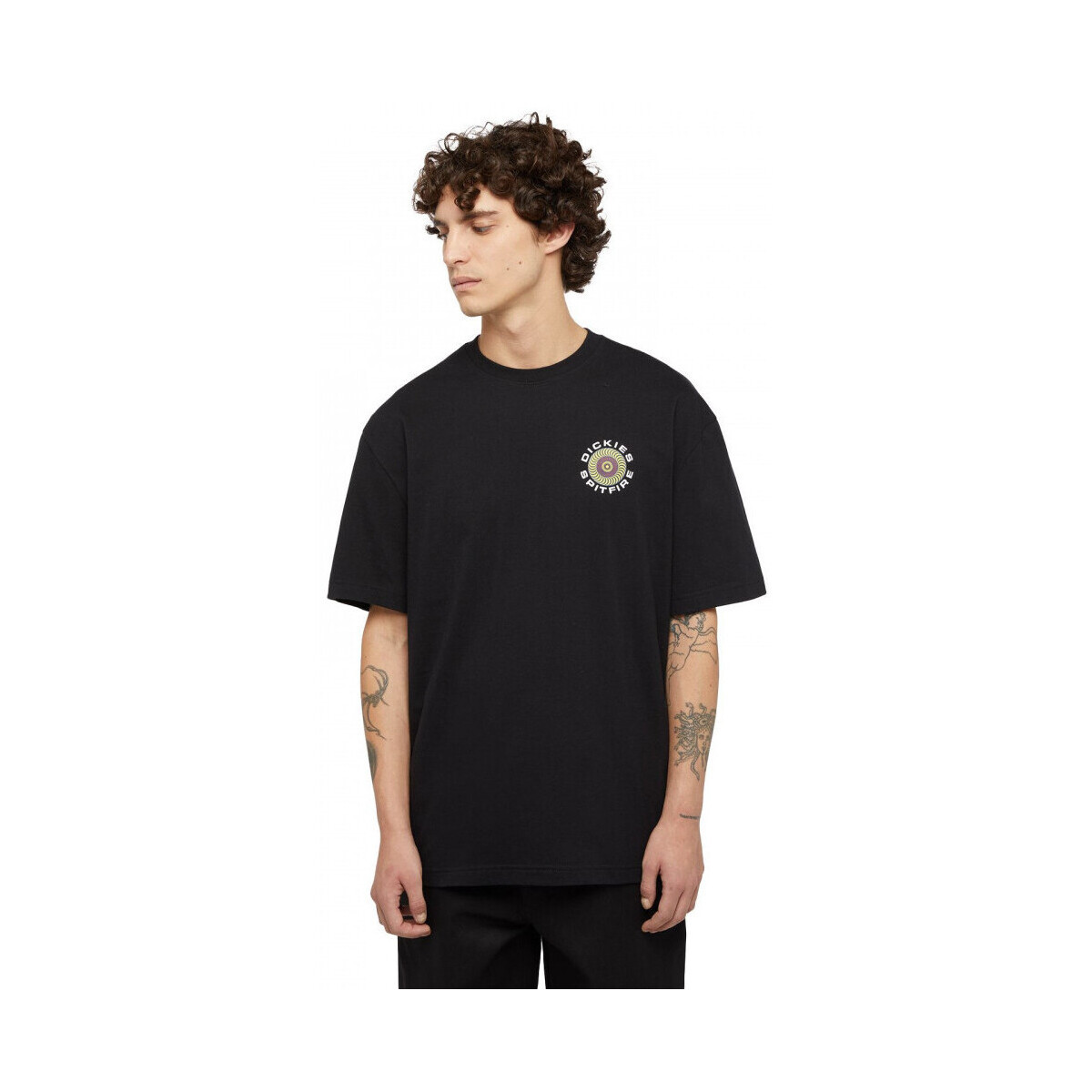 Dickies  x spitfire tee  Černá