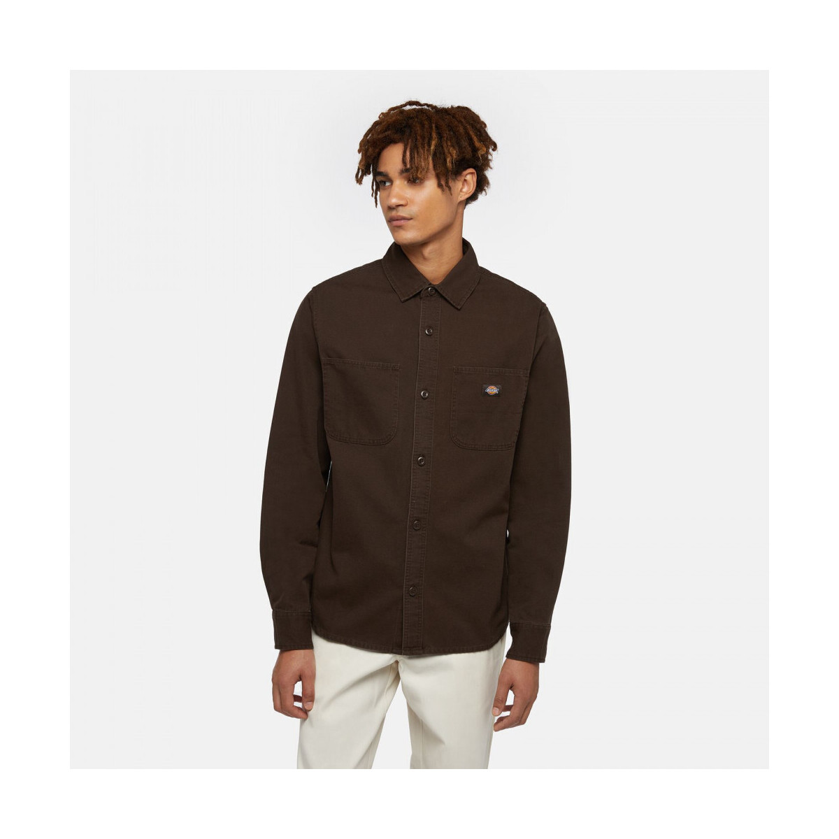 Dickies  Duck canvas ls shirt  Hnědá