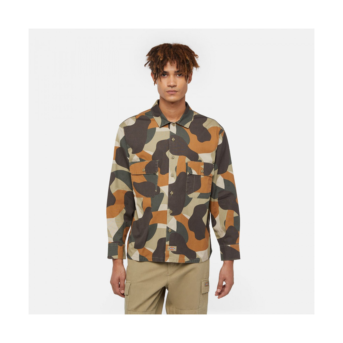 Dickies  Camo canvas work shirt  Zelená