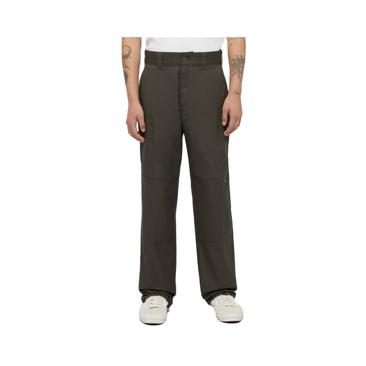 Dickies  x spitfire double knee pant  Zelená