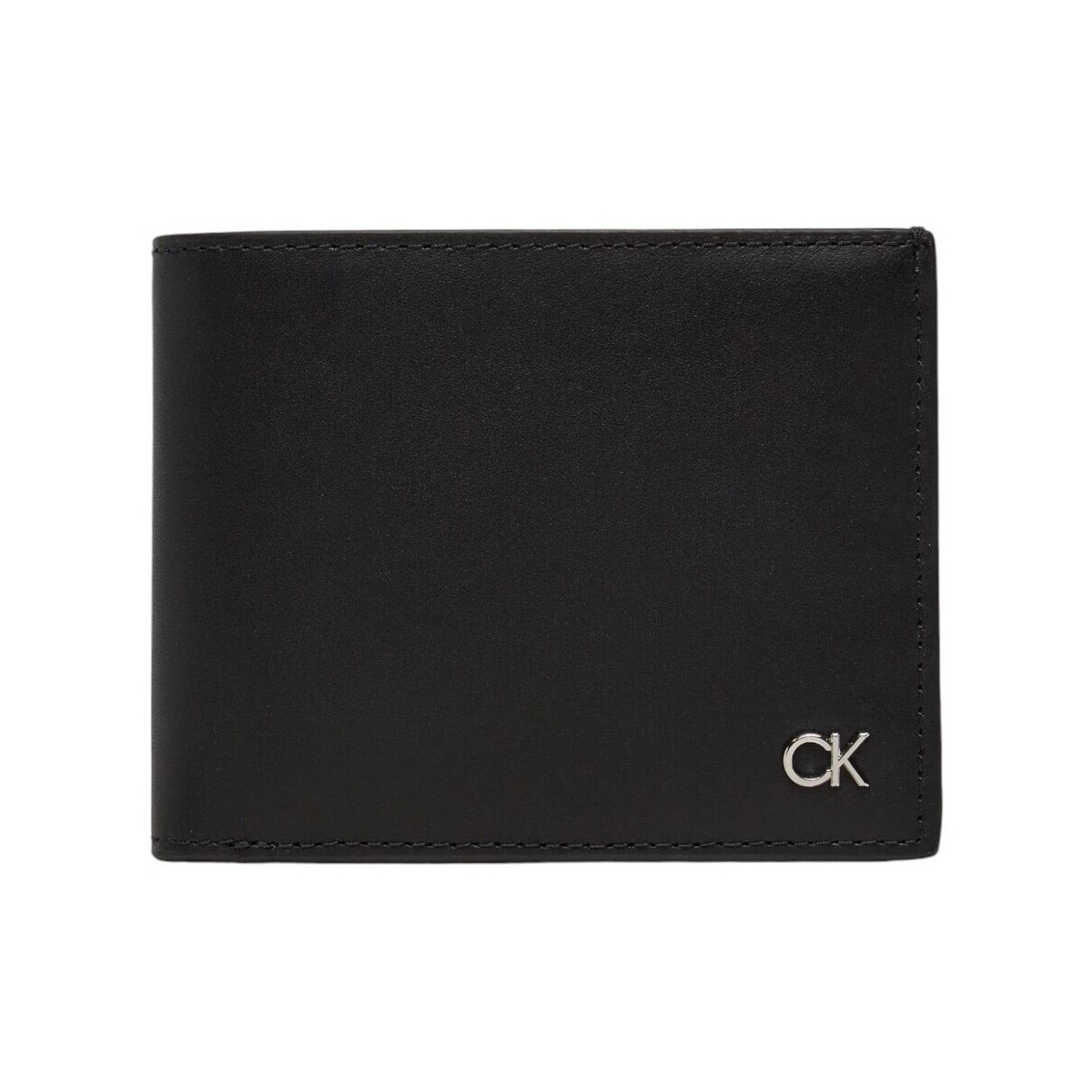 Calvin Klein Jeans  METAL CK BIFOLD 5CC W/COIN K50K512294  Černá