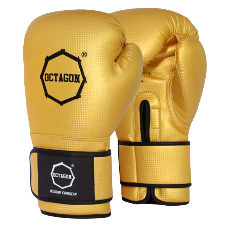 Rukavice boxerské Octagon Kevlar 12oz - zlaté