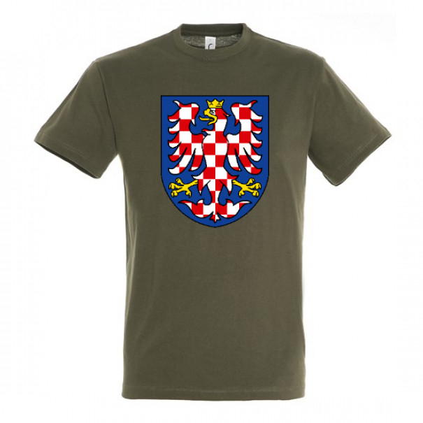 Triko se symbolem Moravská orlice - olivové, XL