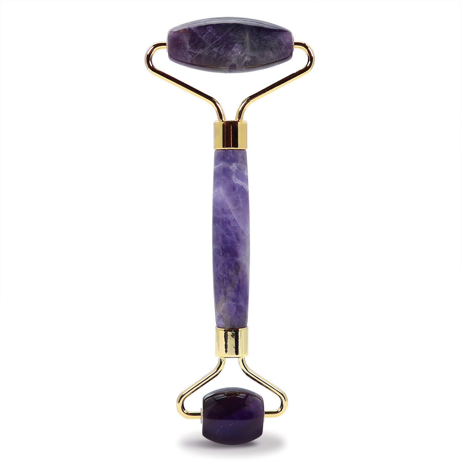 PlumBeauty Váleček na kontury obličeje - ametyst (Amethyst Facial Roller)