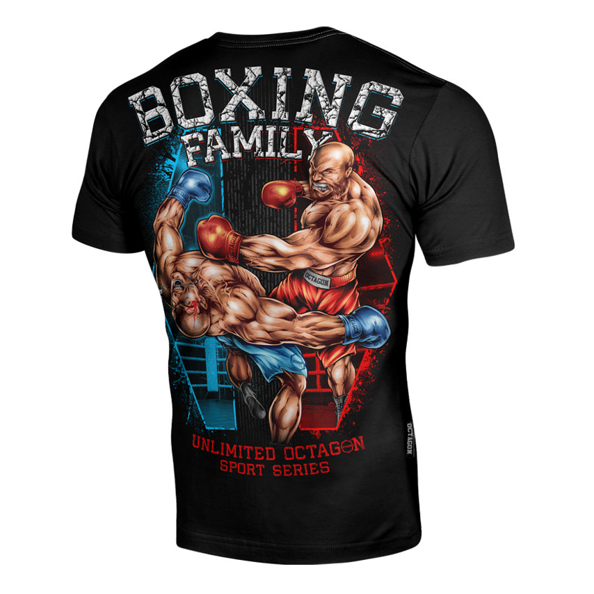 Triko pánské Octagon Boxing Family - černé, XL