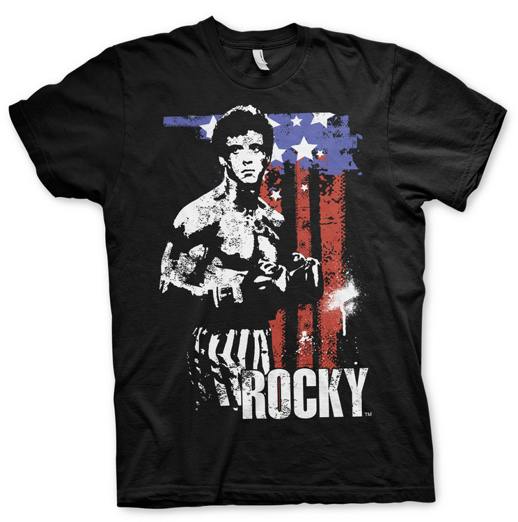 HYBRIS Tričko Rocky - American Flag, XL