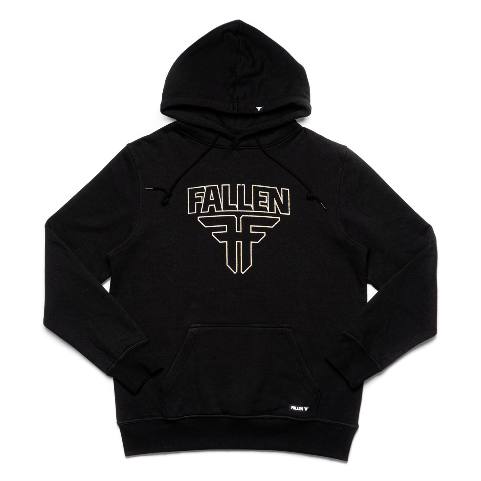 mikina FALLEN - Insignia Hoodie Black White (BLACK WHITE) velikost: M