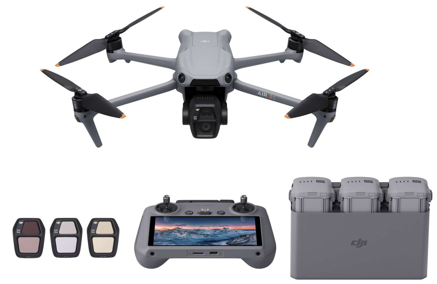 DJI kvadrokoptéra Air 3S Fly More Combo (DJI RC 2) CP.MA.00000816.01