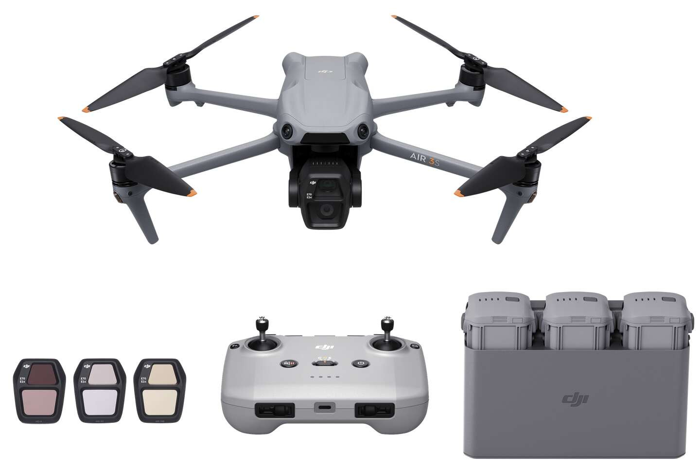 DJI kvadrokoptéra Air 3S Fly More Combo (DJI RC-N3) CP.MA.00000815.01