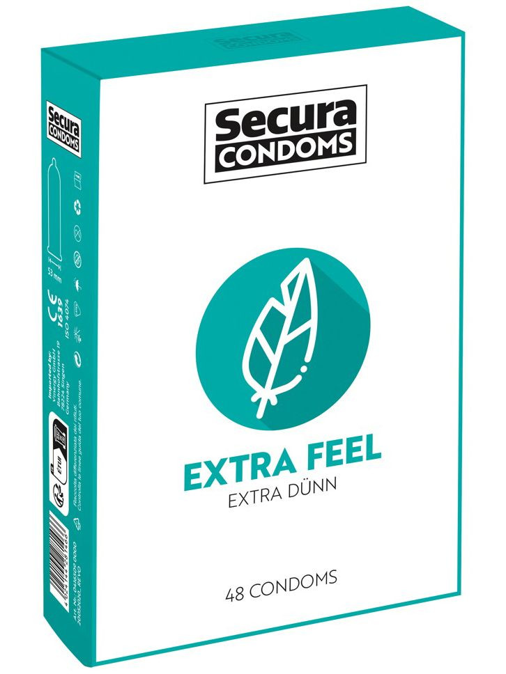Secura Extra tenké kondomy Extra Feel - Secura (48 ks)