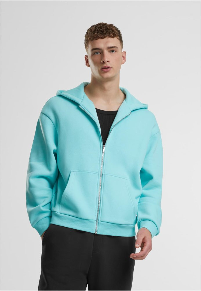 Fluffy Zip Hoody - berylblue 3XL