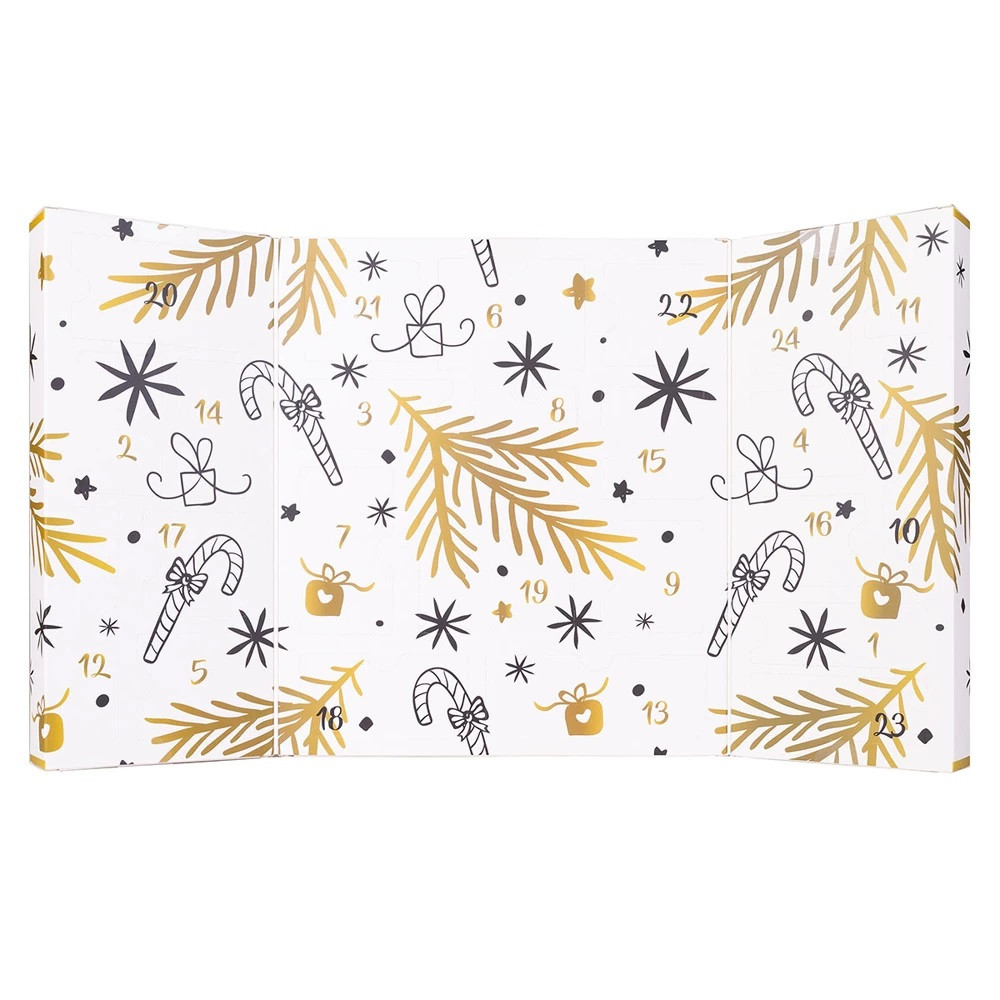 Accentra Advent Beauty Calendar GOLD 24 Days Adventní kalendář s 24 kosmetickými doplňky a produkty pro ženy