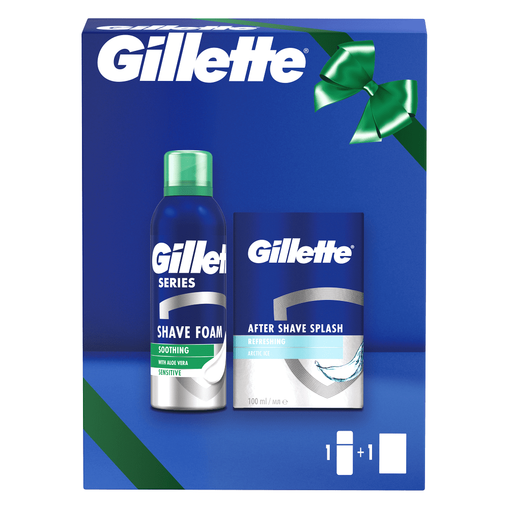 GILLETTE Soothing pěna 200 ml + VPH 100 ml Dárkové balení