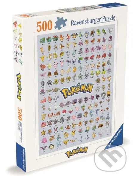 Puzzle Prvních 151 Pokémonů 500 dílků