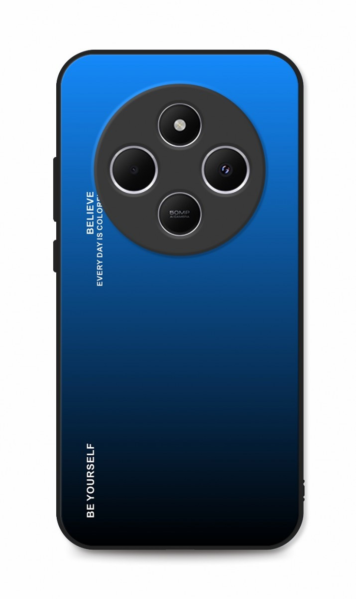 Kryt TopQ LUXURY Xiaomi Redmi 14C pevný duhový modrý 131174