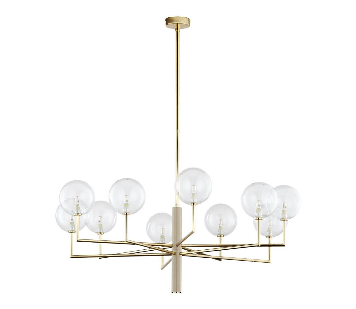 Jupiter Jupiter 1976 - Lustr na tyči FEME 10xG9/10W/230V zlatá