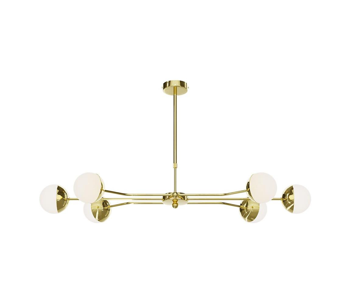 Jupiter Jupiter 1980 - Lustr na tyči TRENTO 6xG9/10W/230V zlatá