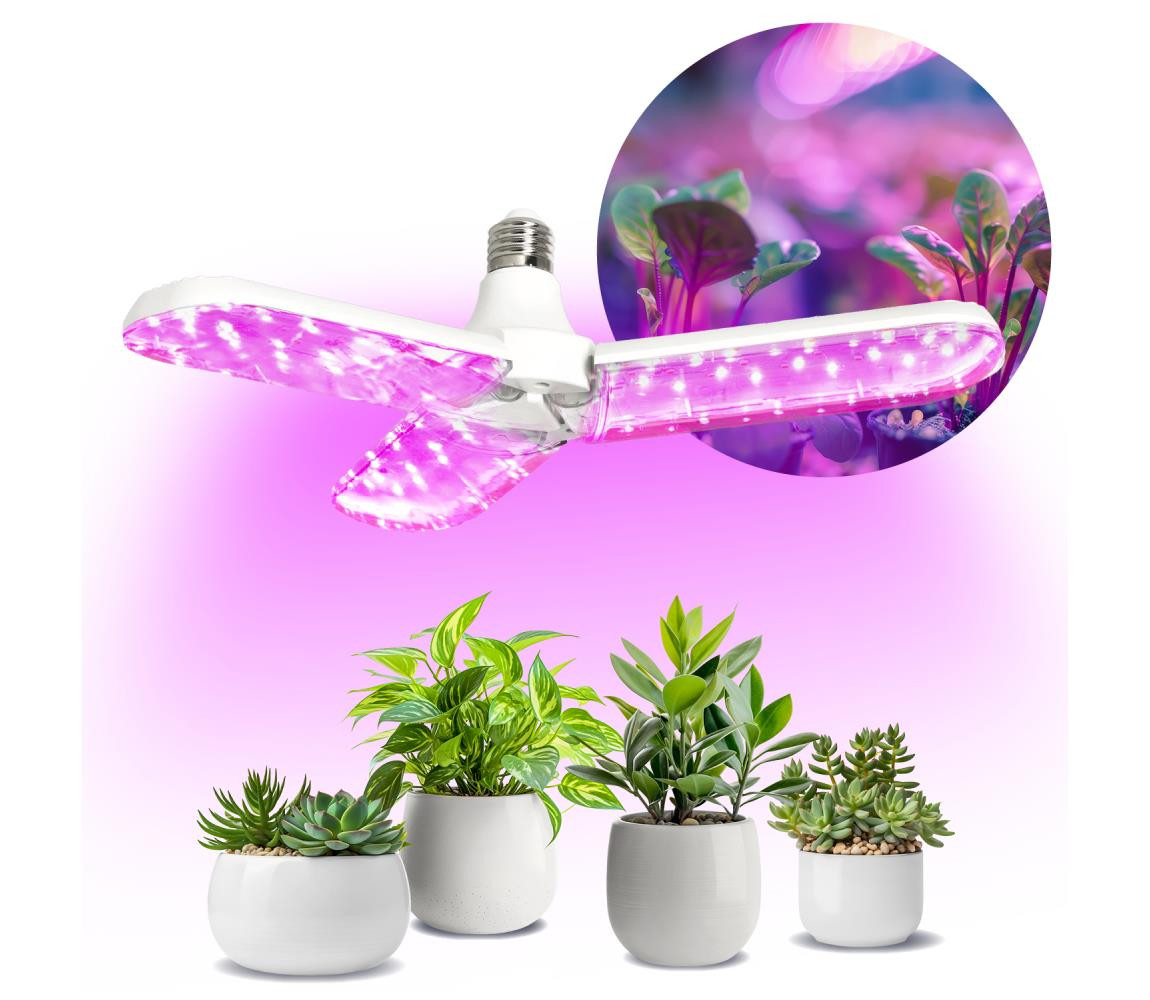 LED Žárovka pro růst rostlin PLANTY E27/24W/230V 1200K
