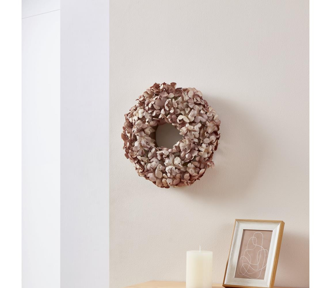 Eglo Eglo 428208 - Umělý květinový věnec SOLVANG pr. 35 cm růžová