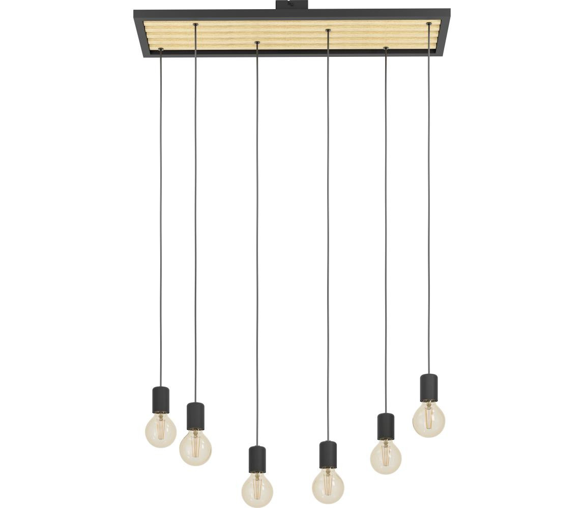 Eglo Eglo 43725 - Lustr na lanku CONSETT 6xE27/40W/230V