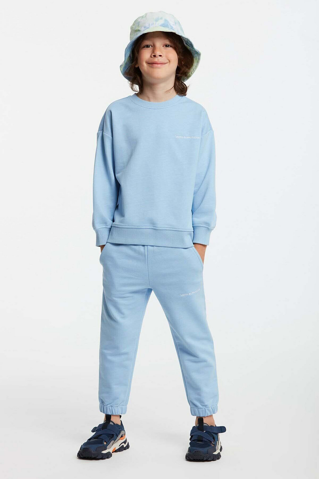 GRIMELANGE Majuro Boy Embroidered Blue Tracksuit Se