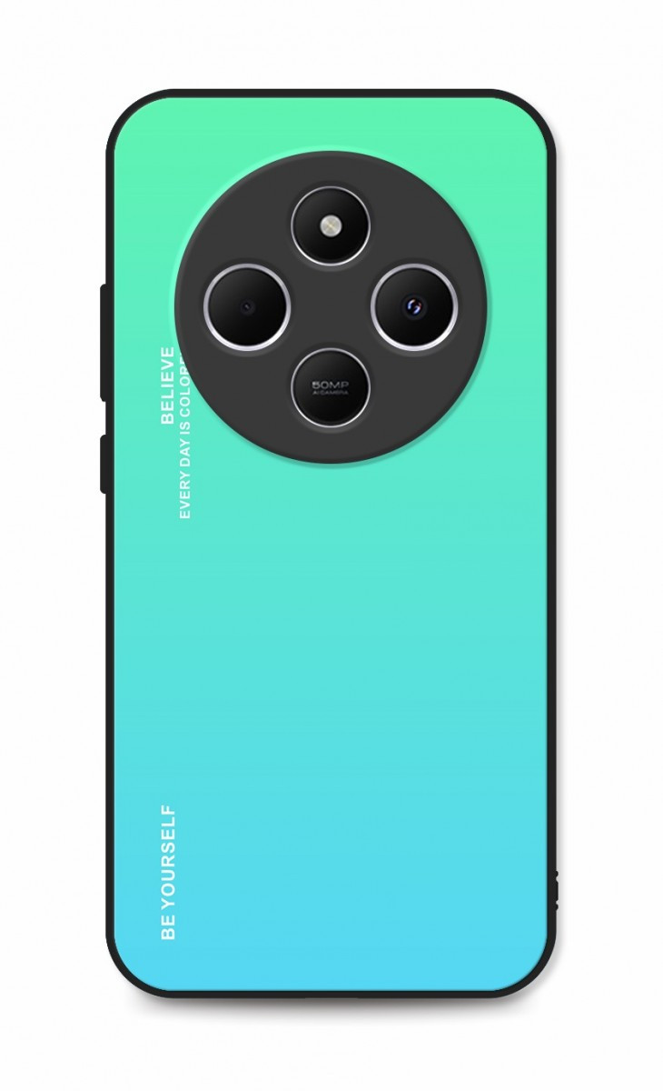 Kryt TopQ LUXURY Xiaomi Redmi 14C pevný duhový zelený 131175