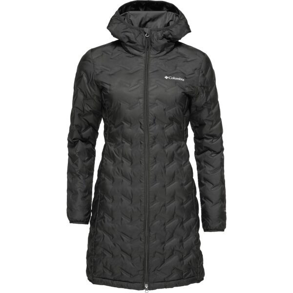 Columbia DELTA RIDGE™ II LONG DOWN JACKET Dámský kabát, černá, velikost