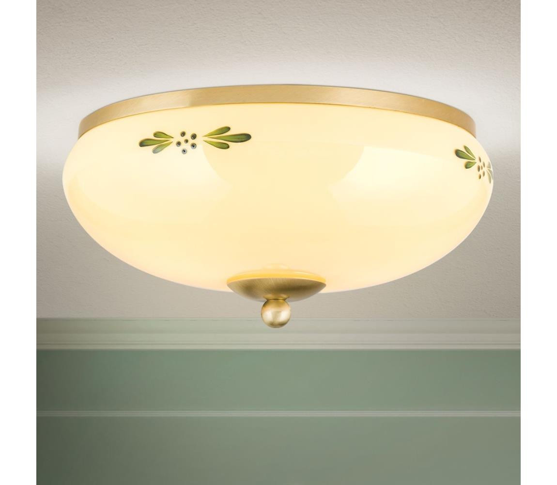 Orion Orion DL 7-673 - Stropní svítidlo LANDHAUS 2xE27/60W/230V pr. 28 cm bronz/béžová