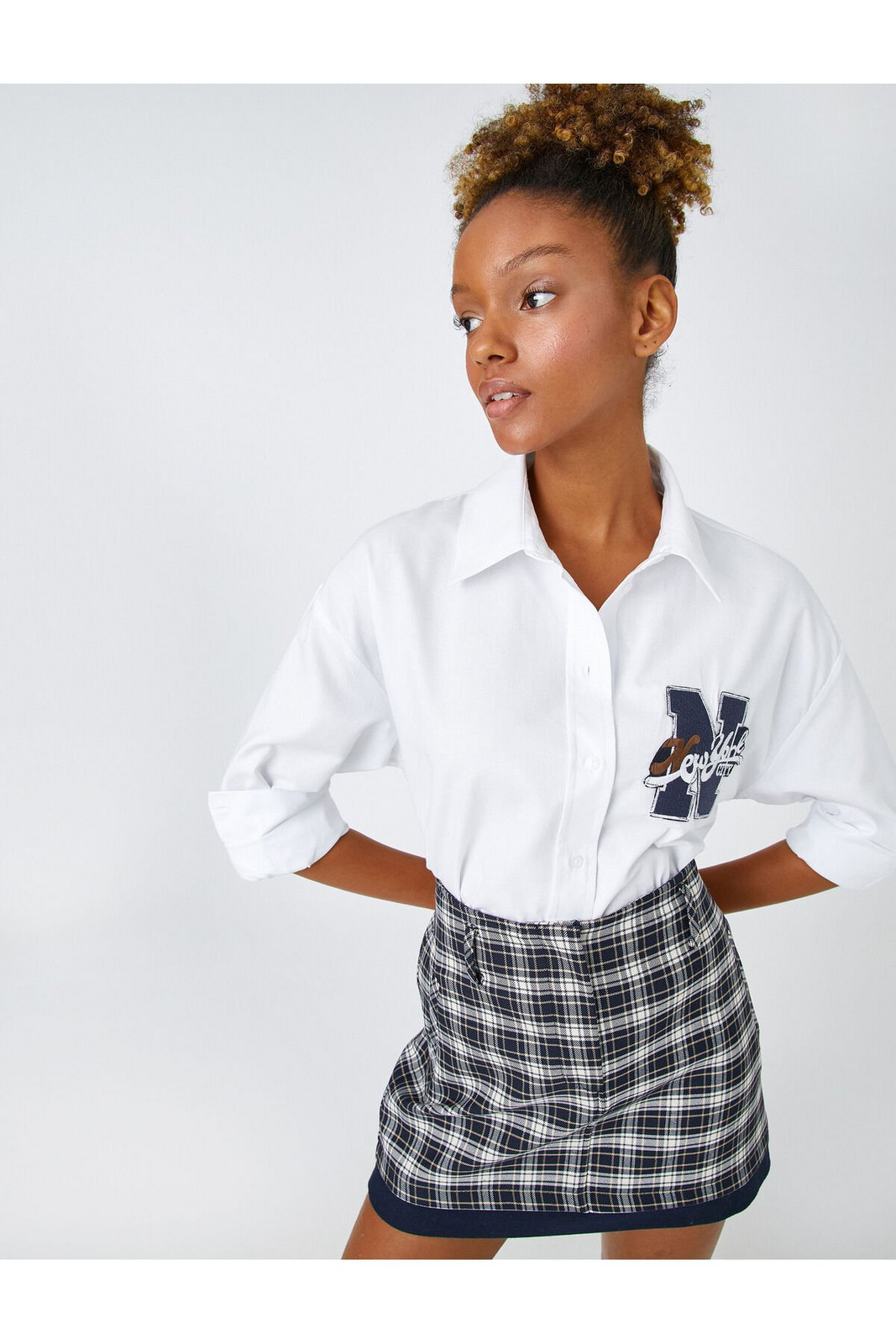 Koton Appliqued College Shirt