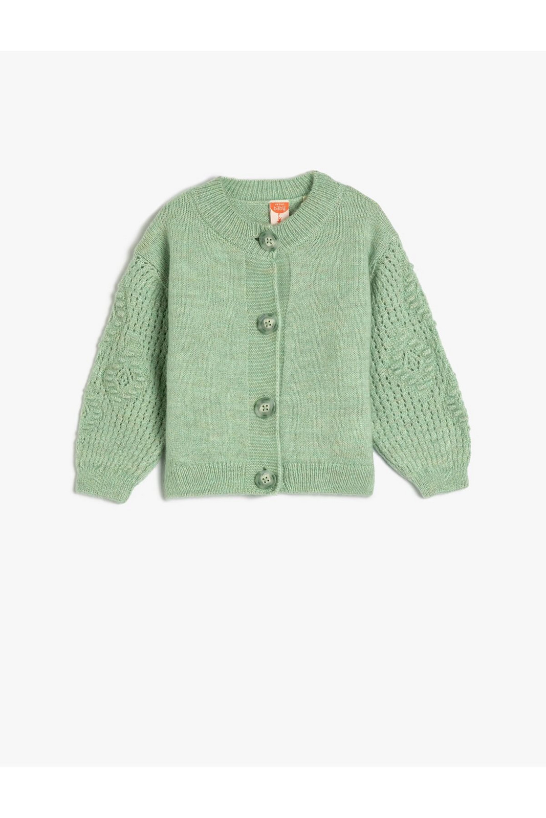 Koton Knitwear Cardigan Buttoned Round Neck