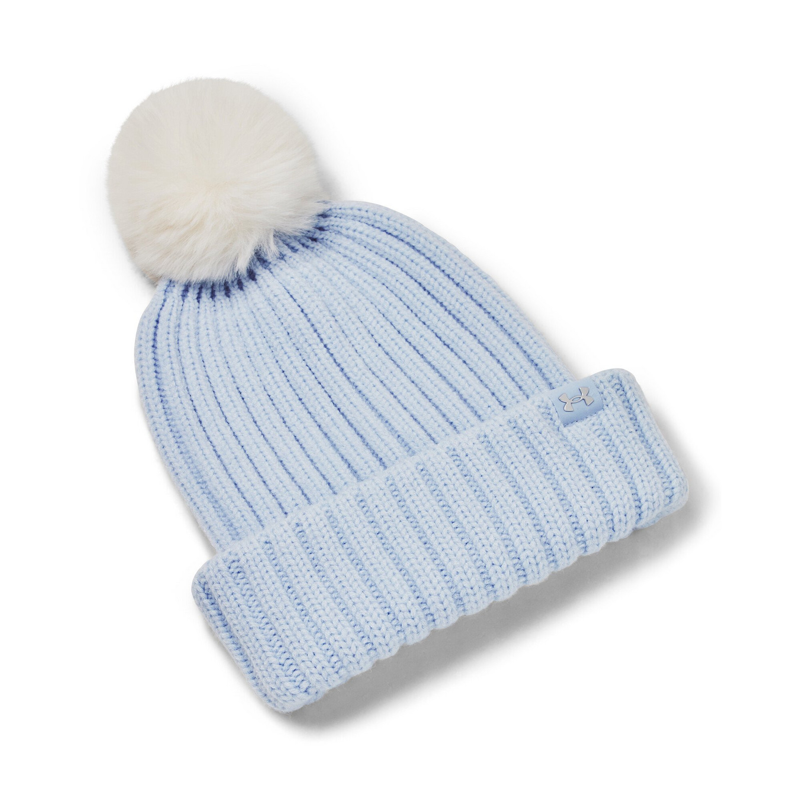 Čepice Under Armour W Halftime Pom Beanie-BLU