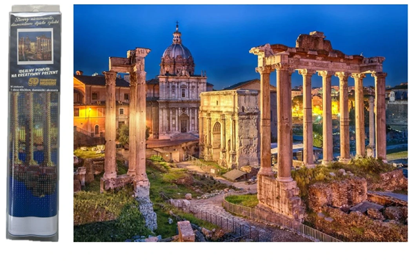 Diamantový obrázek - Forum Romanum, Řím 30 x 40 cm