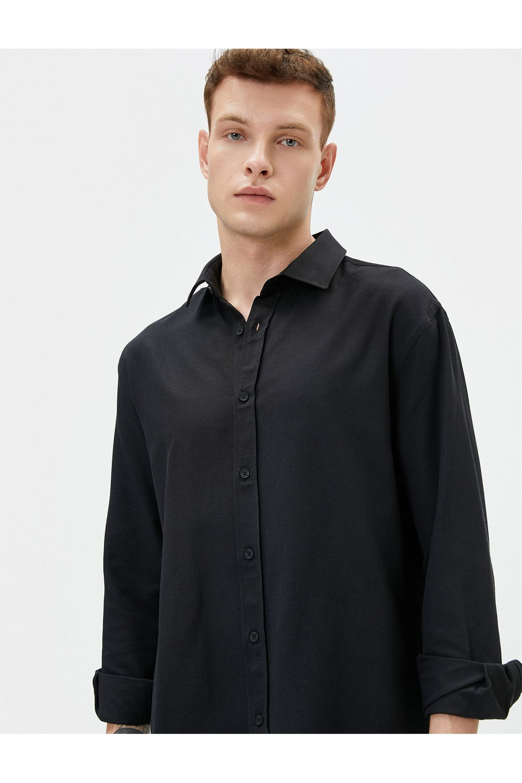 Koton Classic Shirt Basic Buttoned Long Sleeve