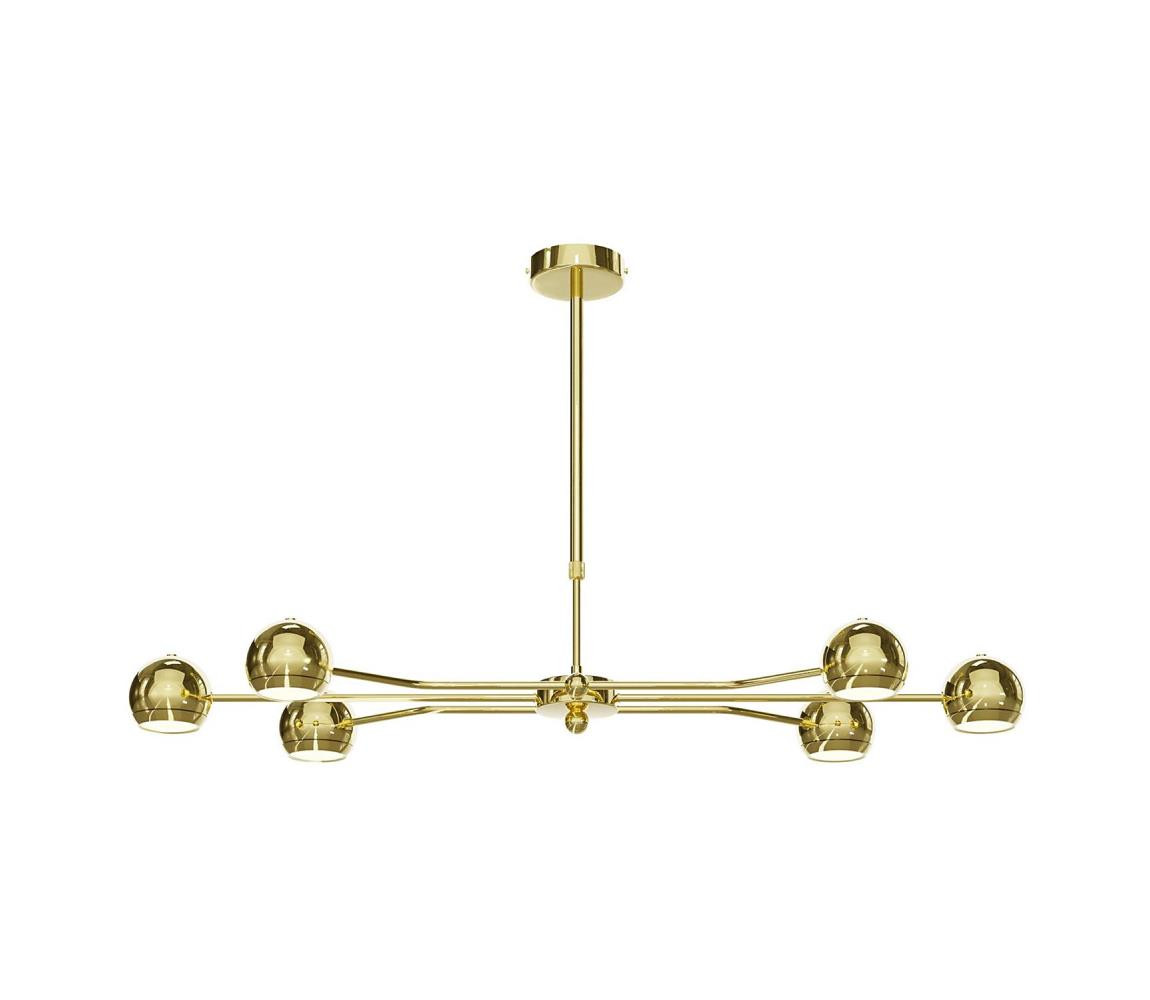 Jupiter Jupiter 1978 - Lustr na tyči TIANA 6xGU10/10W/230V zlatá