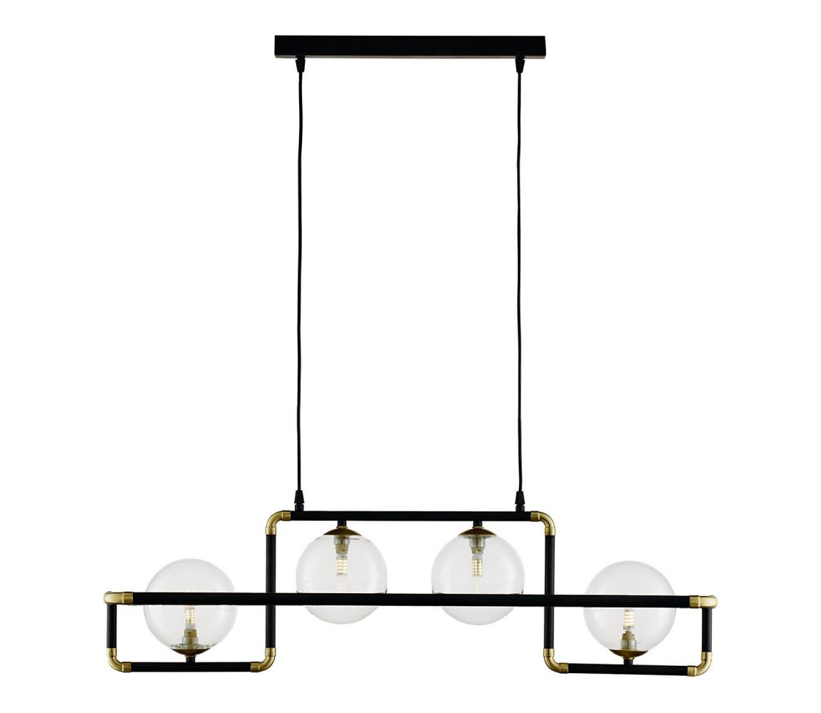 Jupiter Jupiter 1982 - Lustr na lanku ZAFRA 4xG9/10W/230V černá