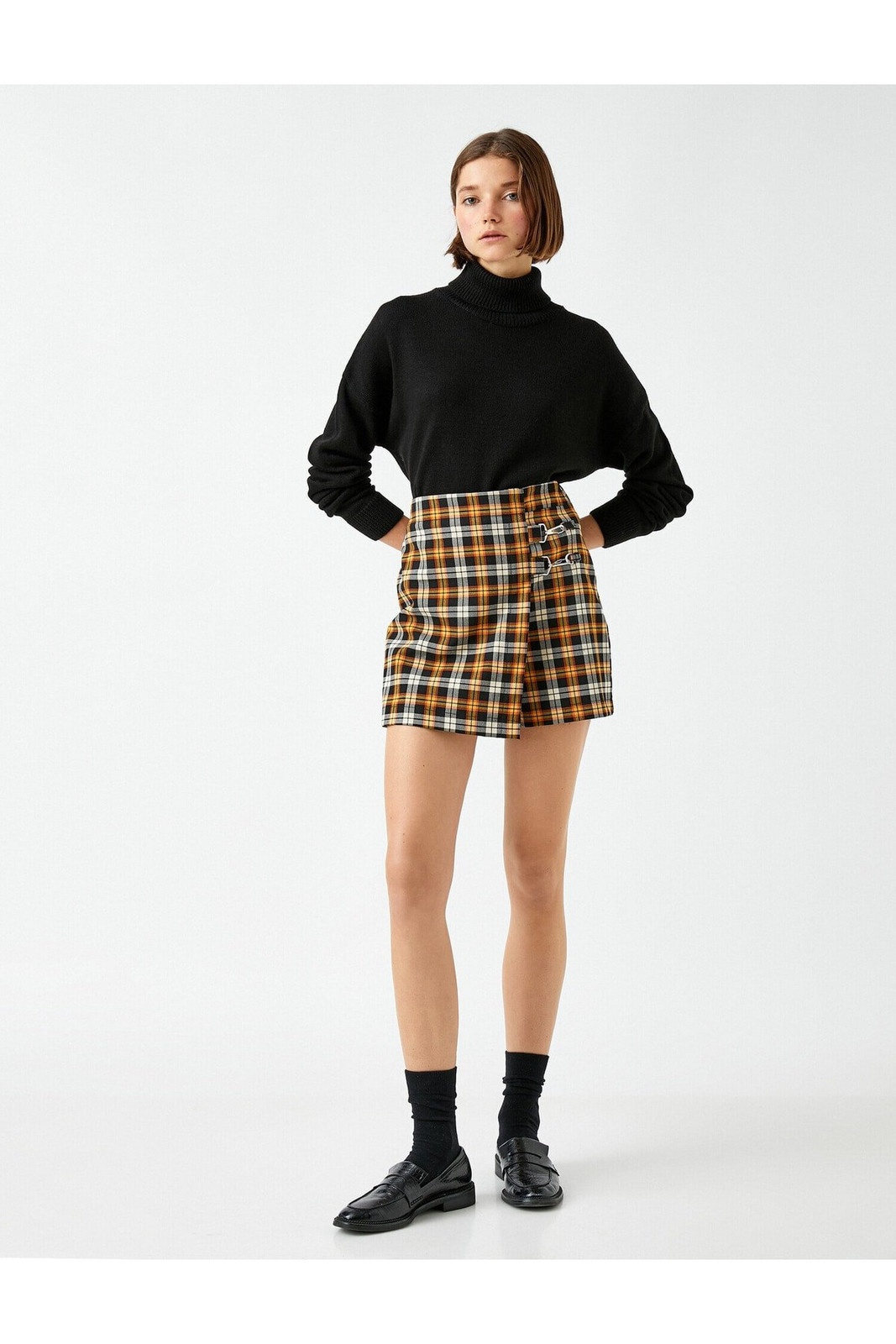 Koton Crop Sweater Rolák s dlouhým rukávem