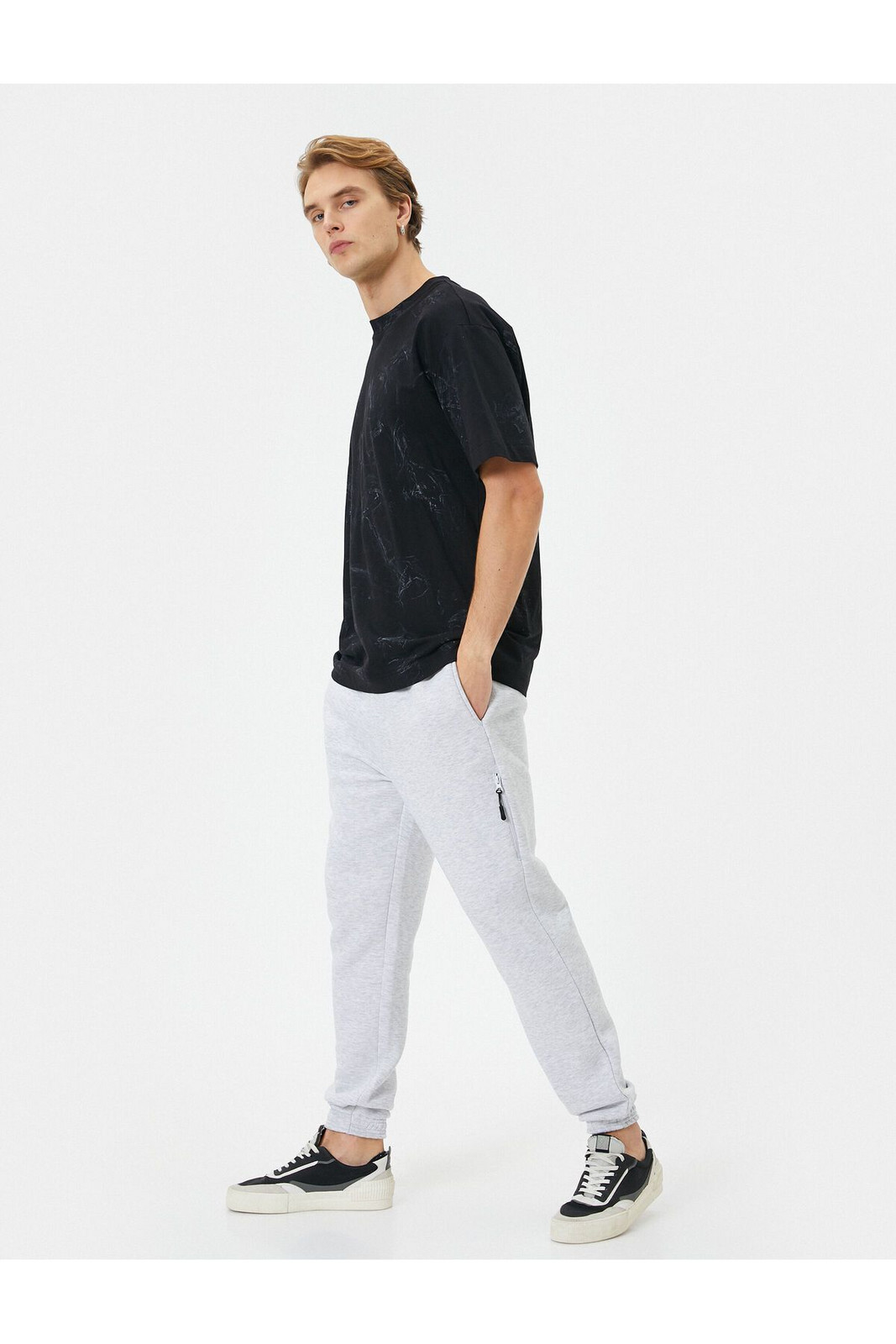 Koton Jogger Sweatpants Laced Waist Zipper Detailed Pocket