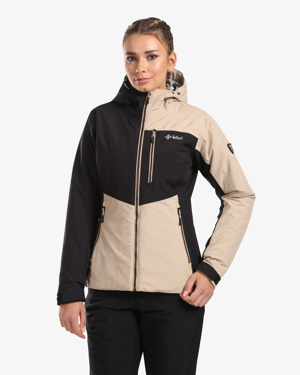 Dámská lyžařská bunda kilpi flip-w béžová 34